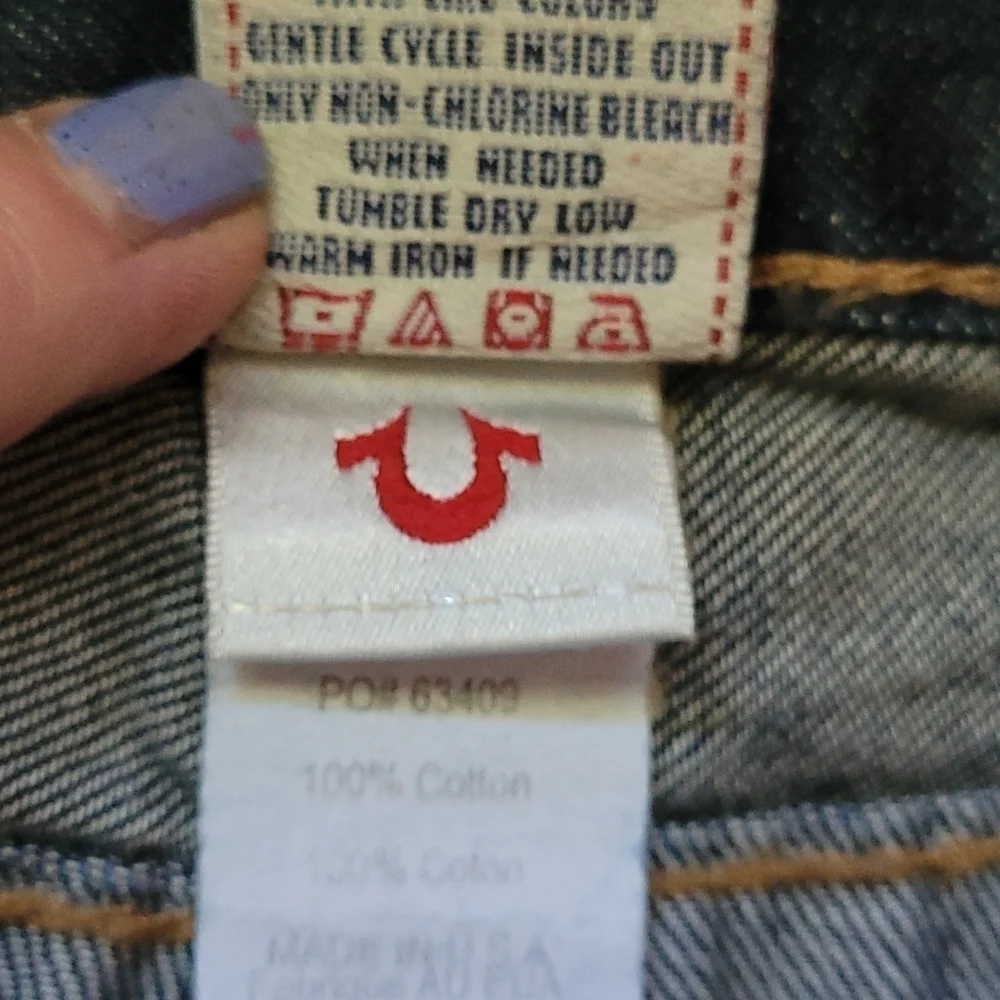 True Religion Abby fray hem denim skirt